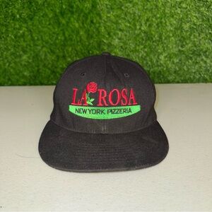 Black Cap with Red and Green Embroidery